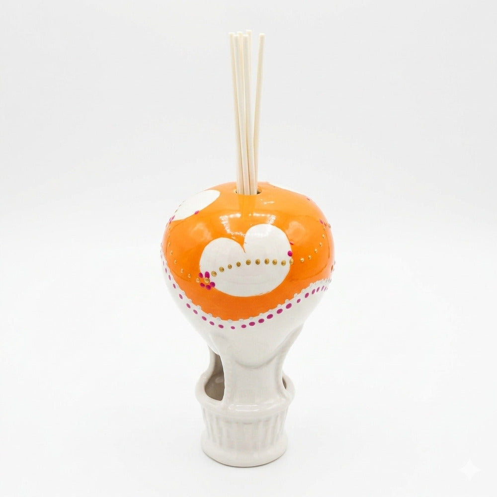 Mongolfiera Diffusore Aromi Sharon Ceramica H15x9 cm Tequila