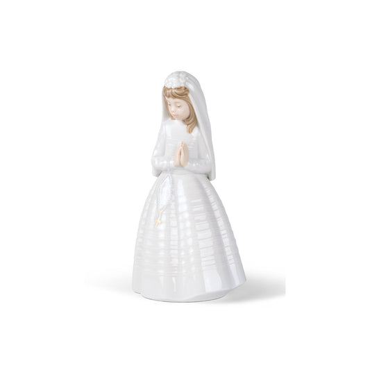 NAO by Lladrò - Bambina in Preghiera 02000236 - Scultura in Porcellana