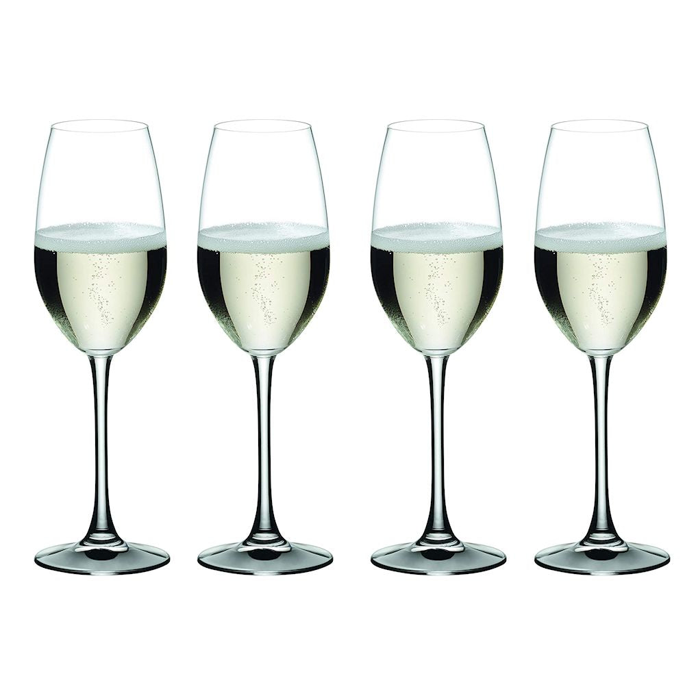 Nachtmann Set 4 Bicchiere Champagne Vetro Trasparente Degustazione Wine Glass