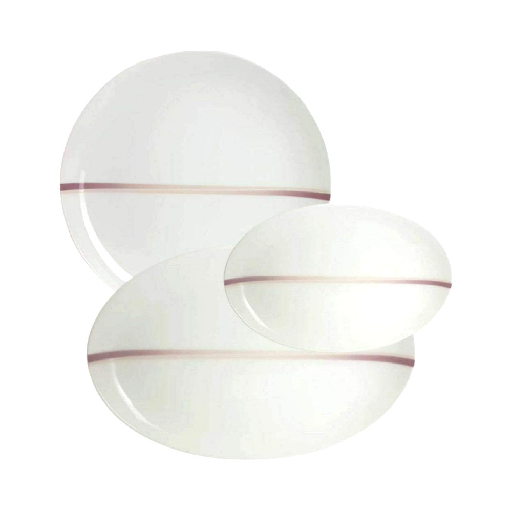 Narumi Chopstick Set 3pz Piatti Da Portata Tondo E Ovale Tavola In Porcellana