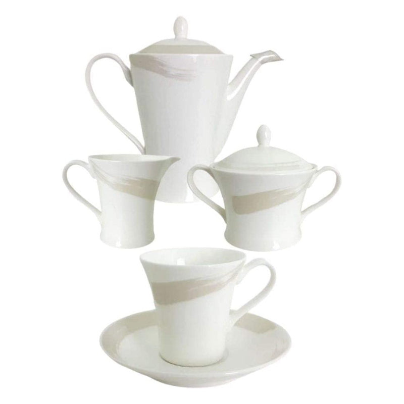 Narumi Pearl Brush 50489 Set Tazzine Da Caffè 11 PZ Coffee Porcellana Bone China Japan