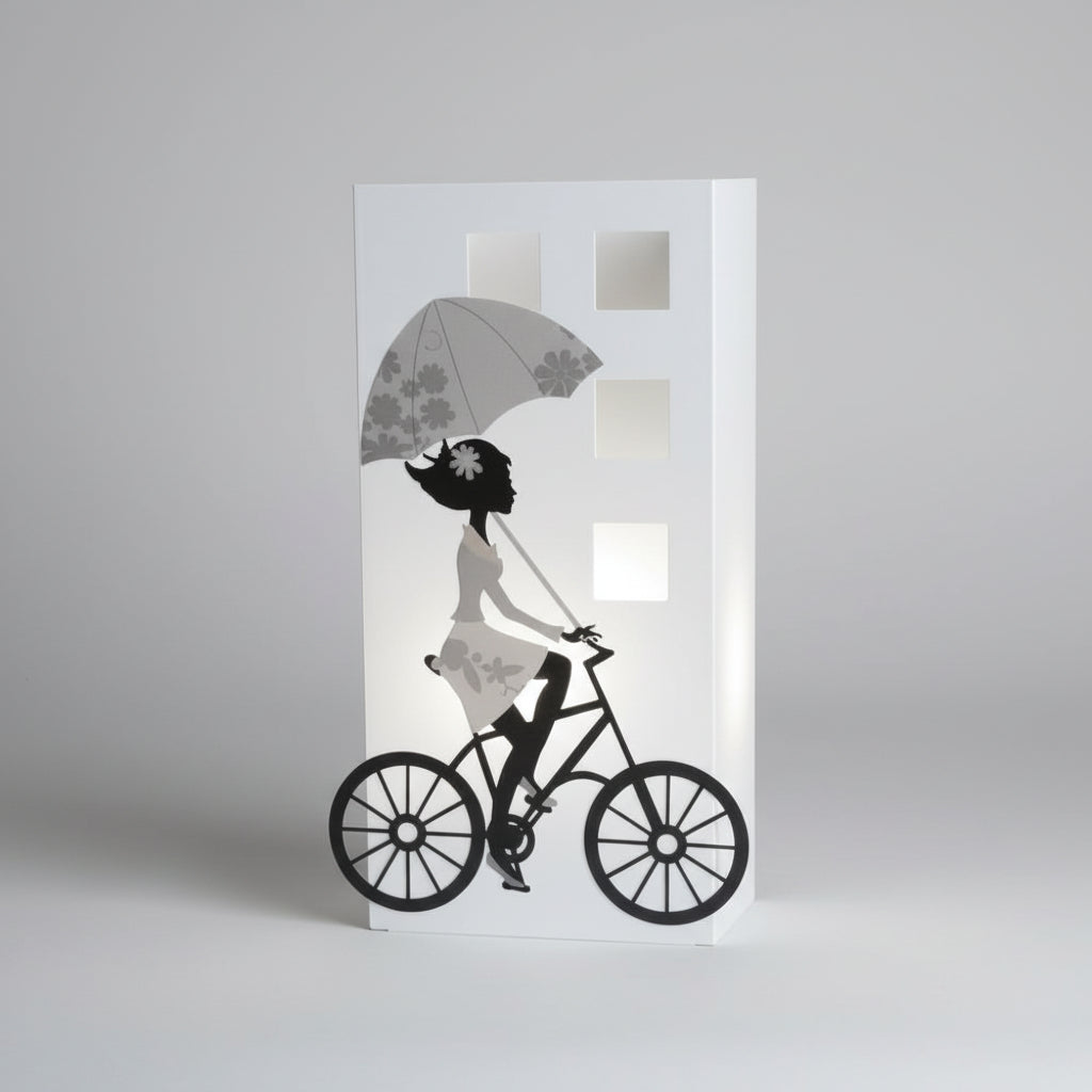Negò Le Ombrelline Lampada 21x13cm Carolina Seta