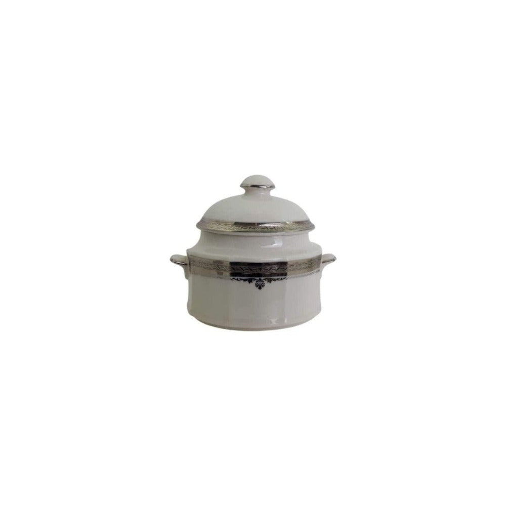 Noritake Stratford Platinum Lattiera & Zuccheriera in Porcellana da collezione