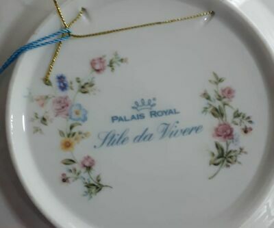 Palais Royal Coppia 2pz Piatti Decorativi Blu Floreale Bleu Da Muro Collezione