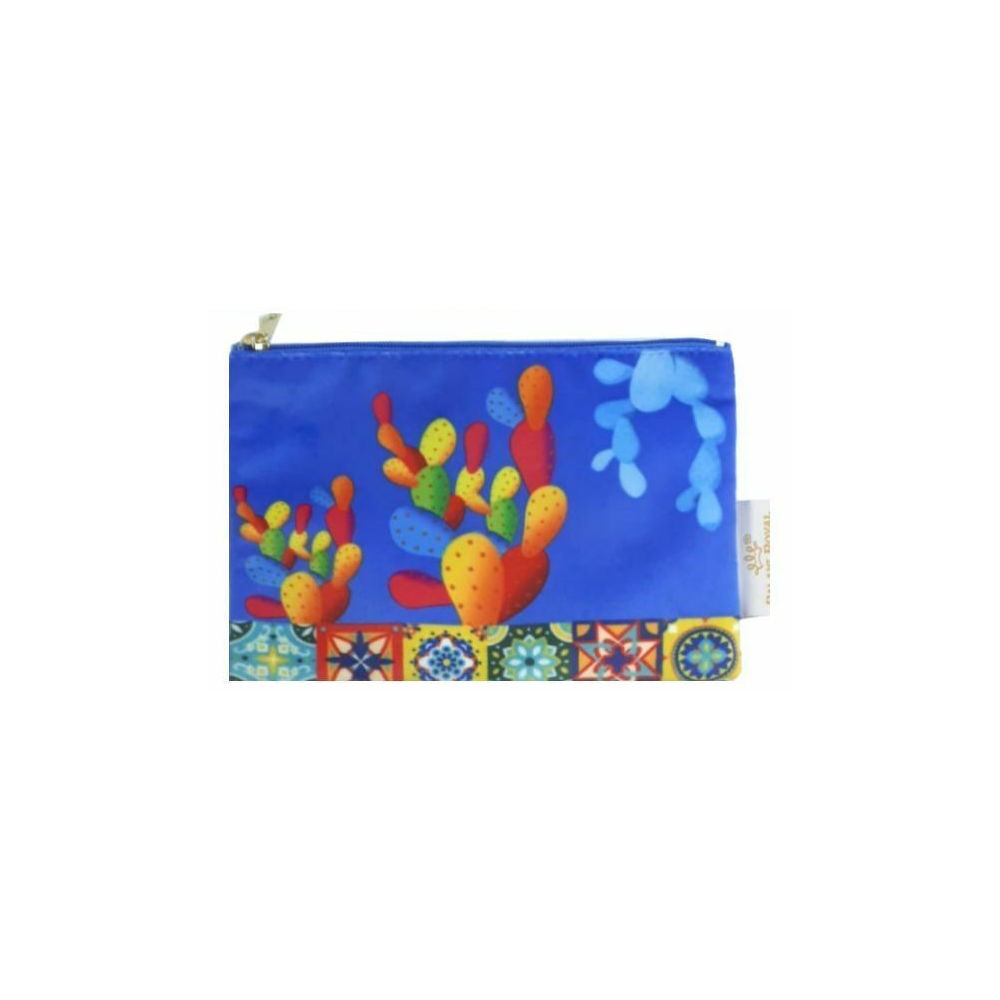 Palais Royal Pochette Mediterraneo In Tessuto Decorato e Foderato 17X11 Cm