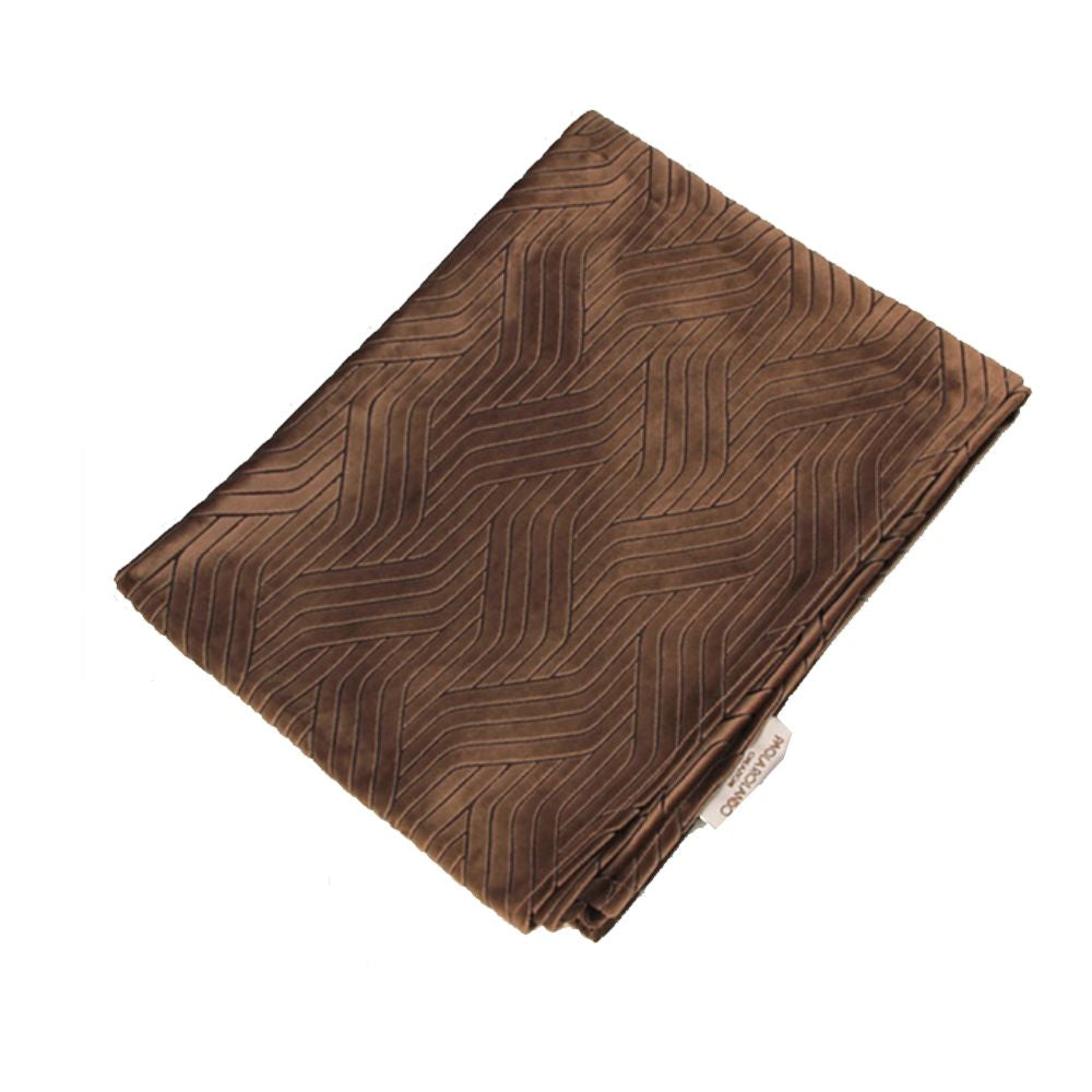 Paola Rolando Runner Visone Velvet 140x40cm Tessuto Made In Italy