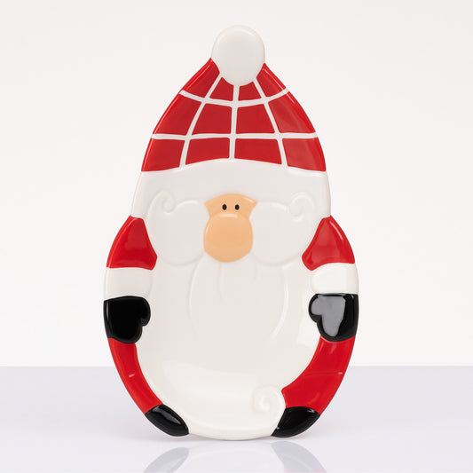 Piatto vassoio Babbomatto in ceramica 25x15 cm elegante per tavola o dessert