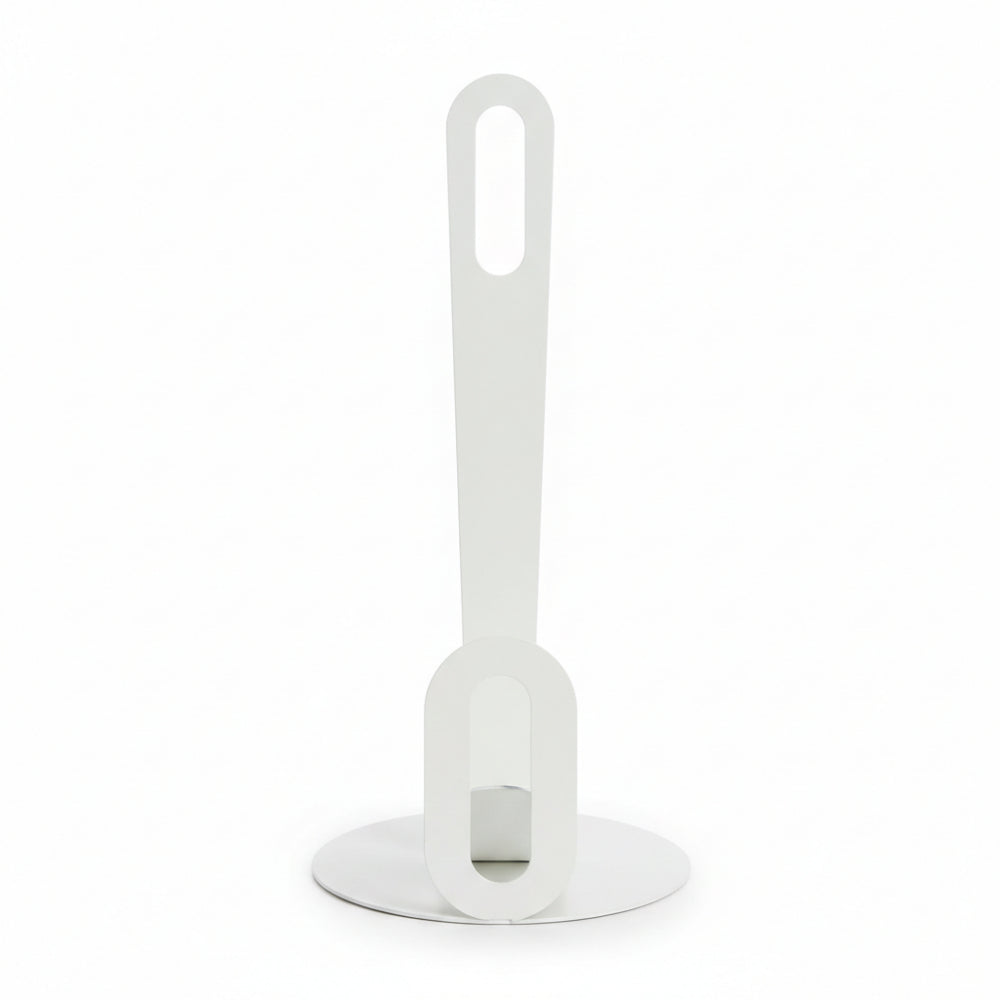 Porta rotoli scottex Negò in metallo bianco 31x14 cm design elegante