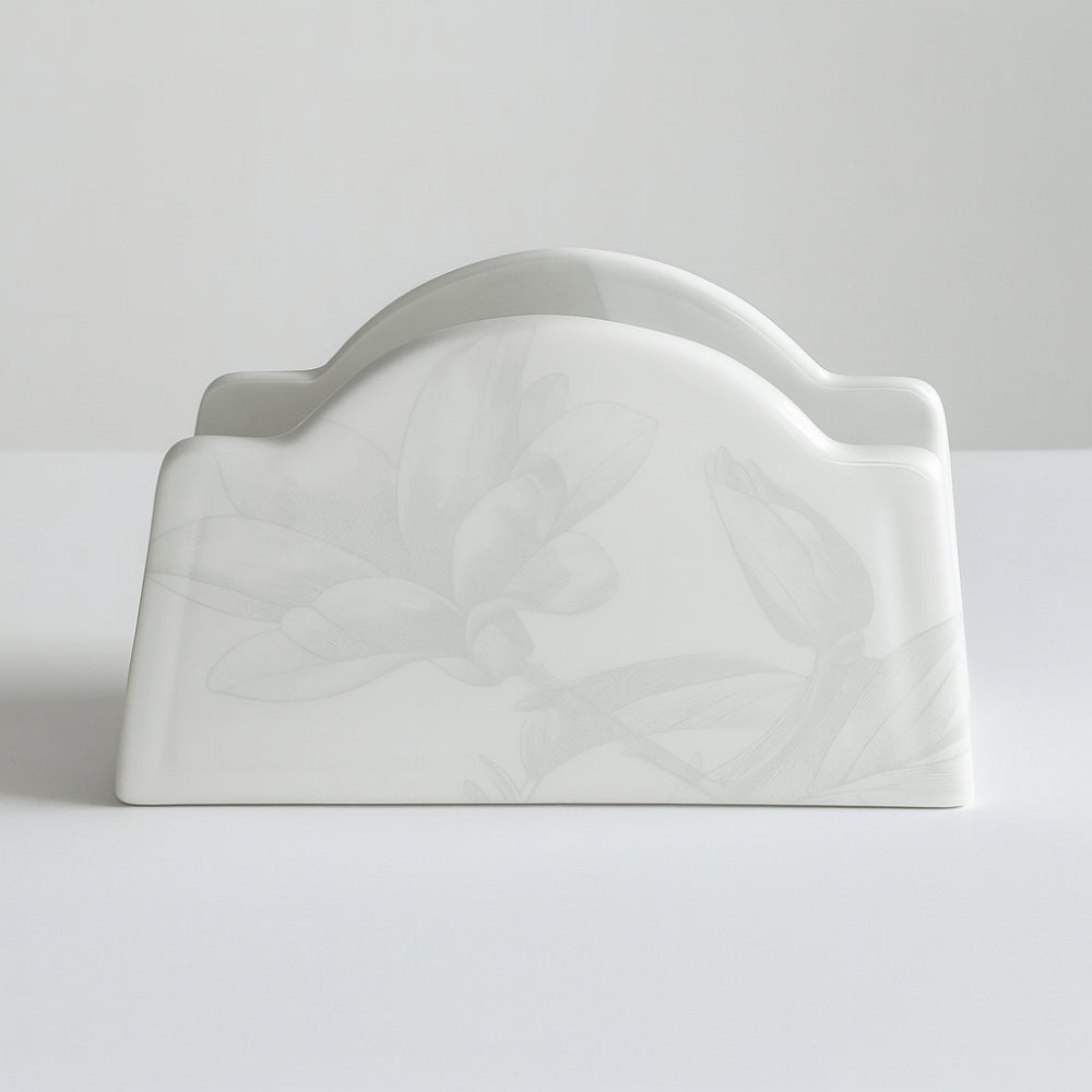 Porta tovaglioli Ceramiche Viva porcellana tortora 13x13 cm