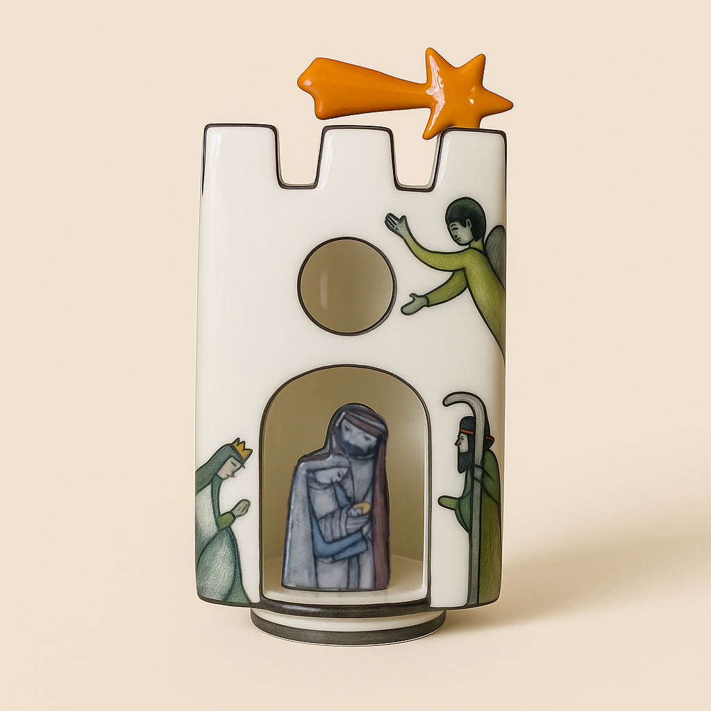 Presepe Graffiti Terre di Scirocco in ceramica artigianale 14x23 cm