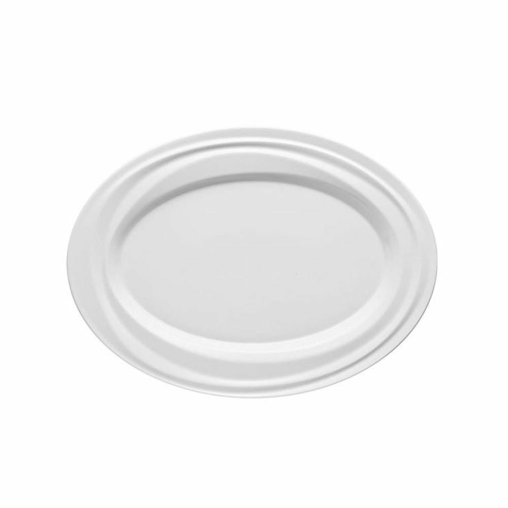 Rosenthal Nendoo Piatto Portata Ovale 35cm Bianco In Porcellana Bianca Portata
