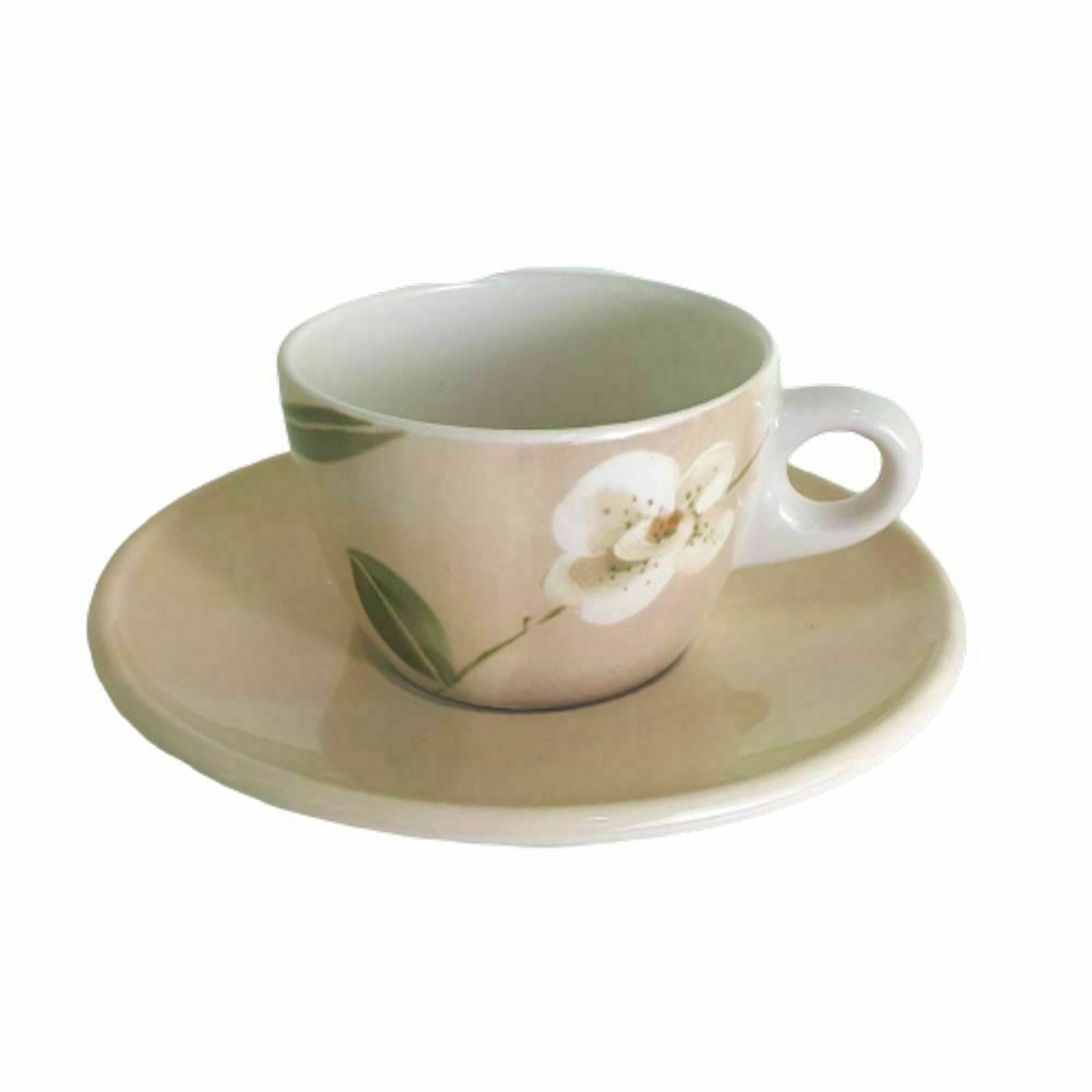 Royal Stafford Stone Orchid Tazza Cappuccino / The English Pottery
