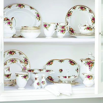 Royal Albert Old Country Roses Piatto Dolce Torta rose 29,5 cm in porcellana Bone China