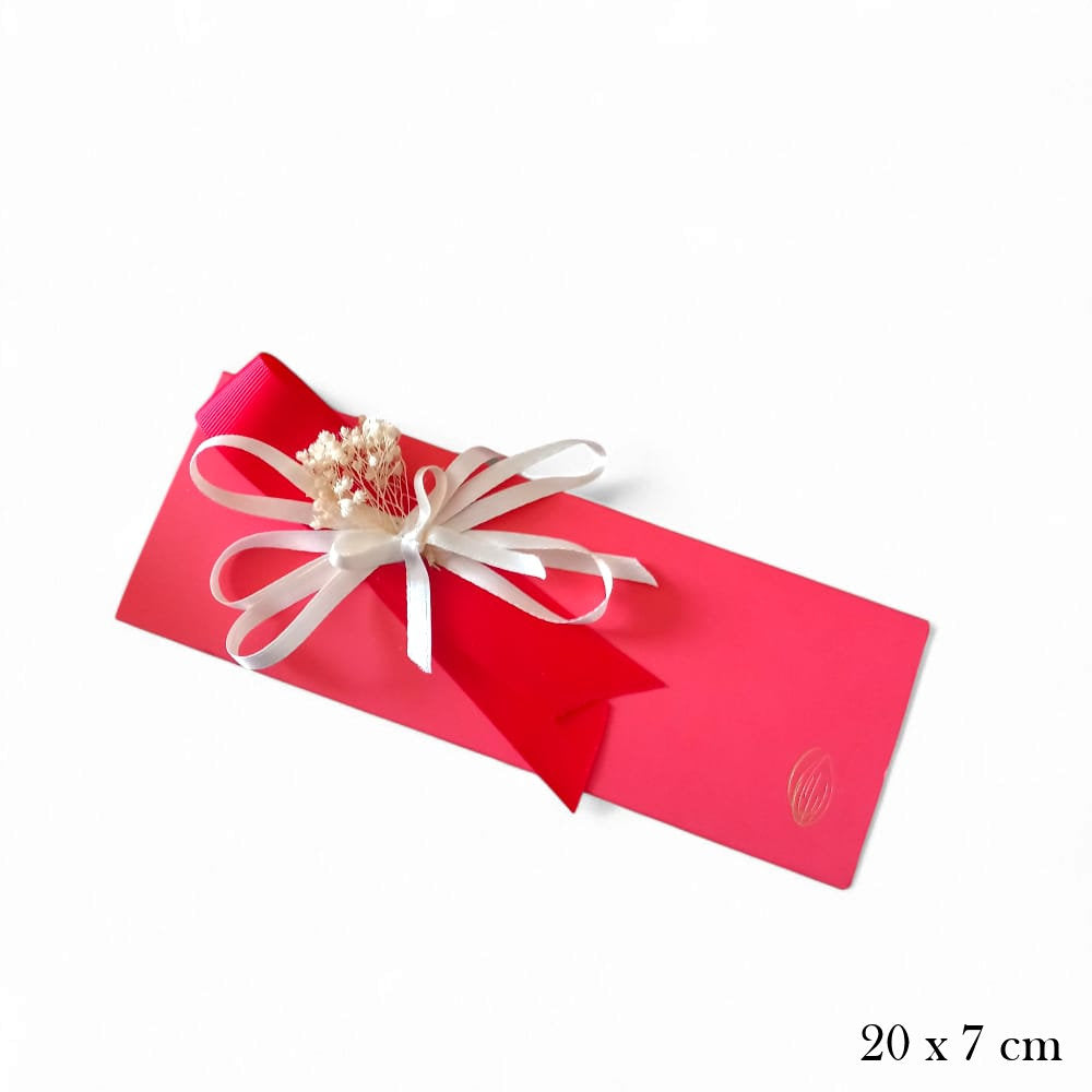 Scatola ecologica rosso con confezione personalizzata