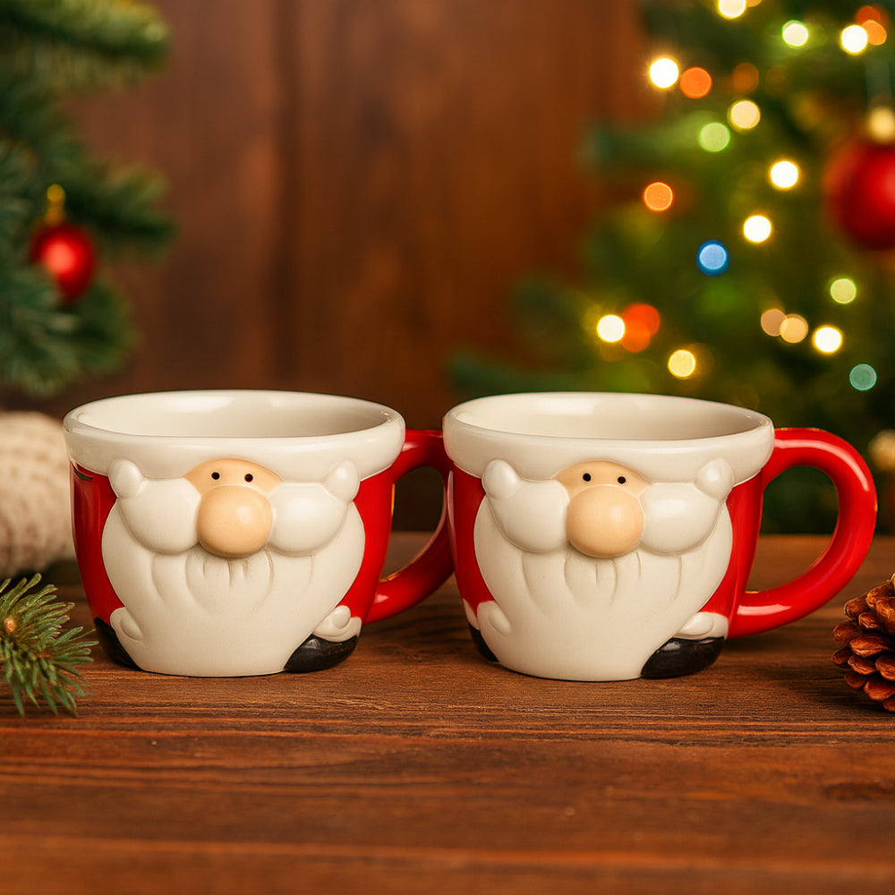 Set 2 tazzine Babbomatto in ceramica 6.5x10 cm per caffè