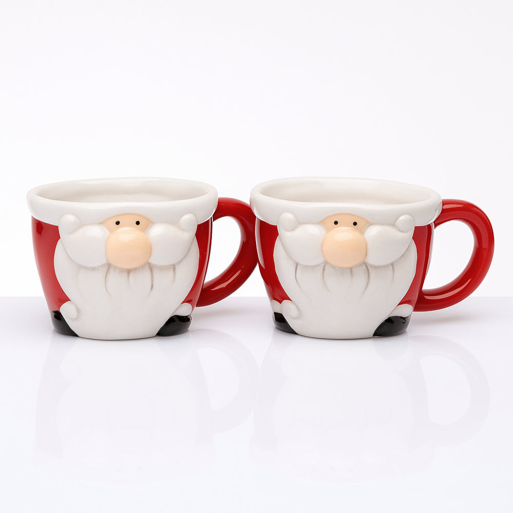 Set 2 tazzine Babbomatto in ceramica 6.5x10 cm per caffè