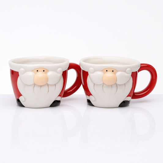 Set 2 tazzine Babbomatto in ceramica 6.5x10 cm per caffè