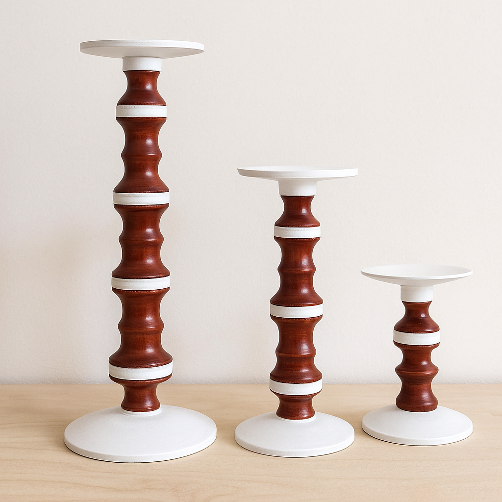 Set 3 candele Daliana Old Sheffield Shabby Chic Coral – Le Favole