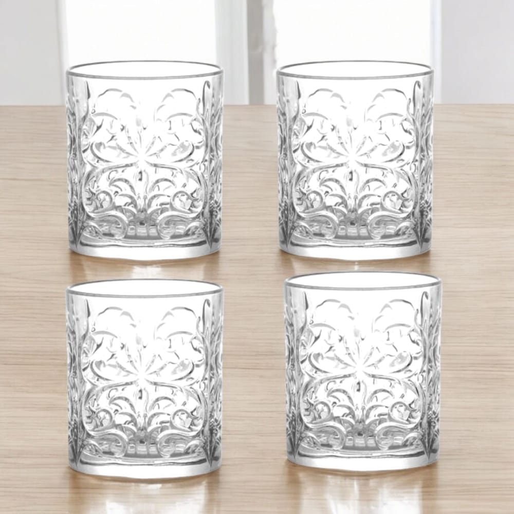 Set 4 bicchieri Royal Crystal Glass Brandani – Bicchieri effetto cristallo eleganti per la tavola Made in Italy