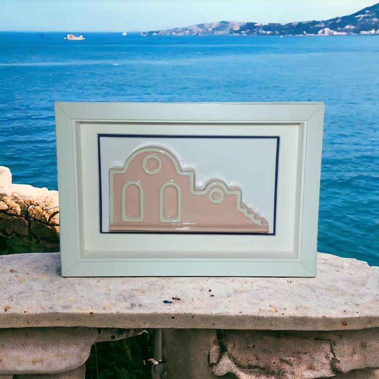 Sharon Mediterraneo Quadretto in Porcellana 22,5x15,5 Amalfi Avion