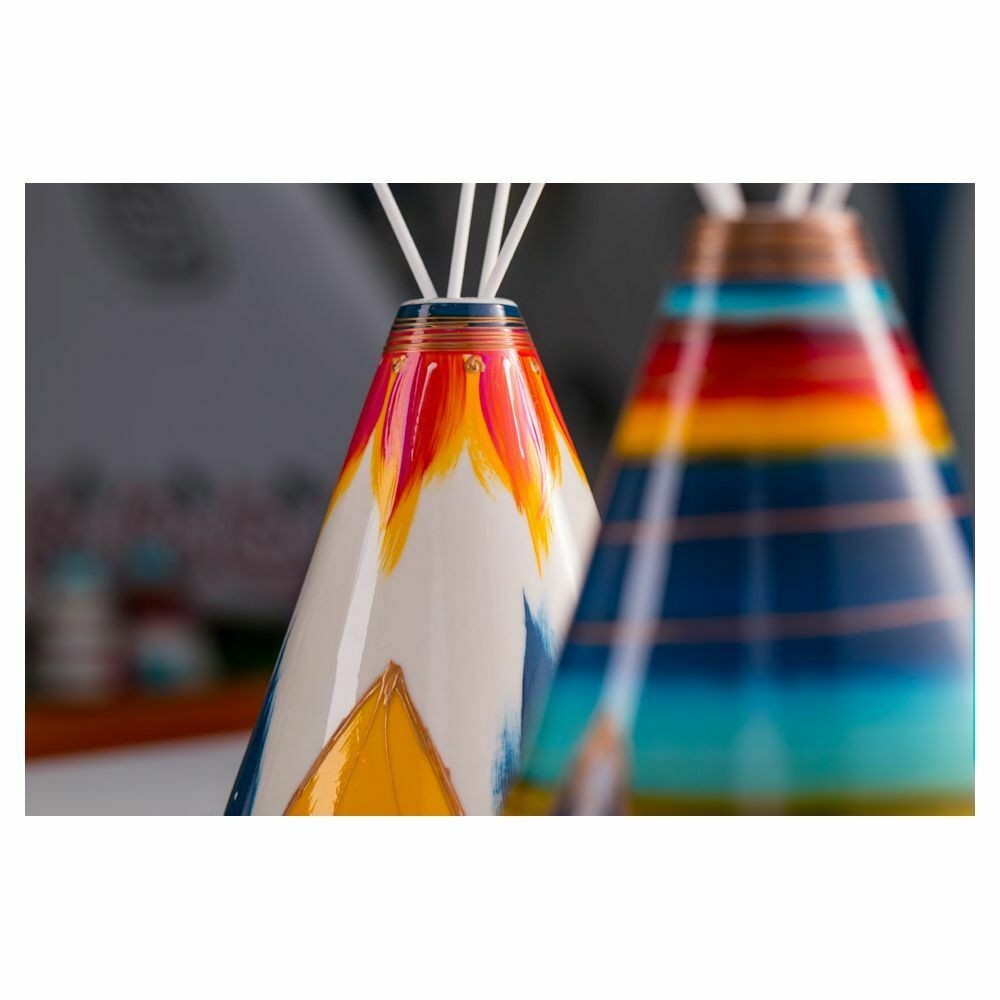 Sharon Tipi' Diffusore D'Ambiente "Sioux" Aromi Capanna Indiana In Porcellana