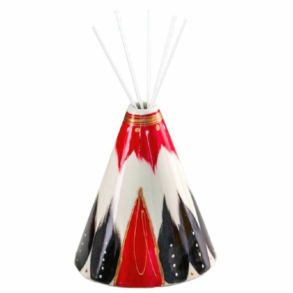 Sharon Tipi' Diffusore D'Ambiente "Sioux" Aromi Capanna Indiana In Porcellana