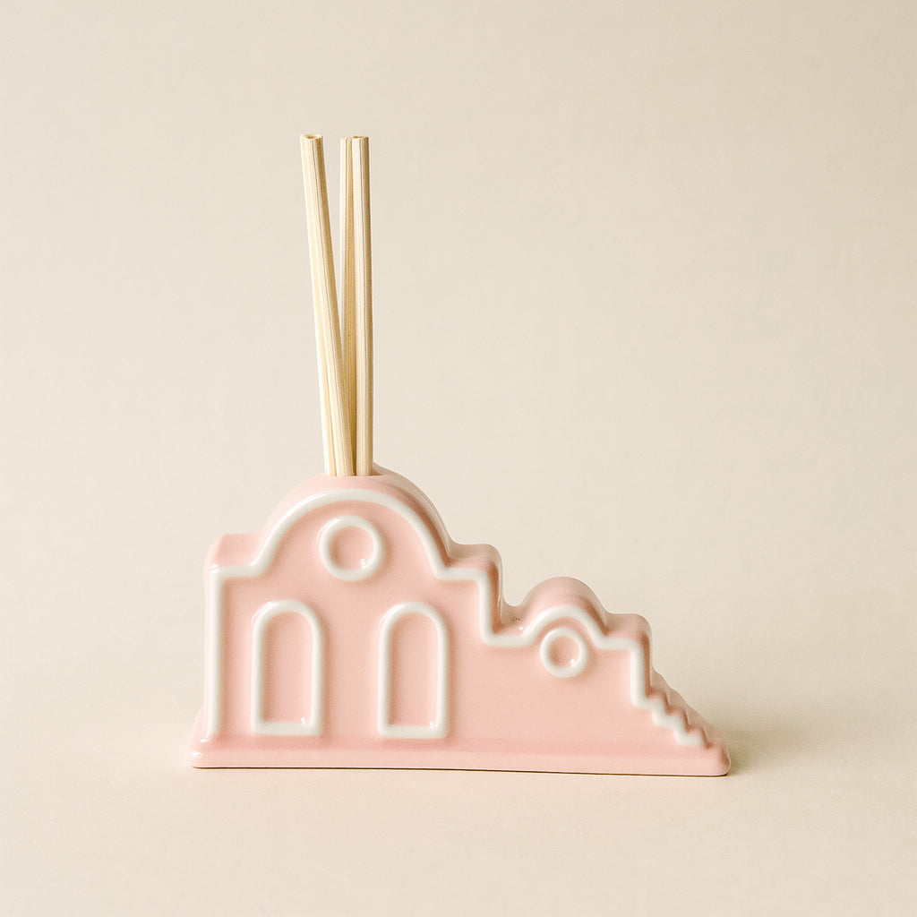 Sharon Diffusore d’Ambiente in Porcellana (14x8 cm) Rosa