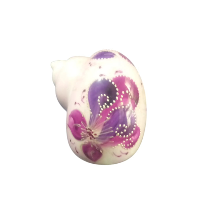 Sharon Saliera Conchiglia in Porcellana Dipinta a Mano 6x10x7 cm