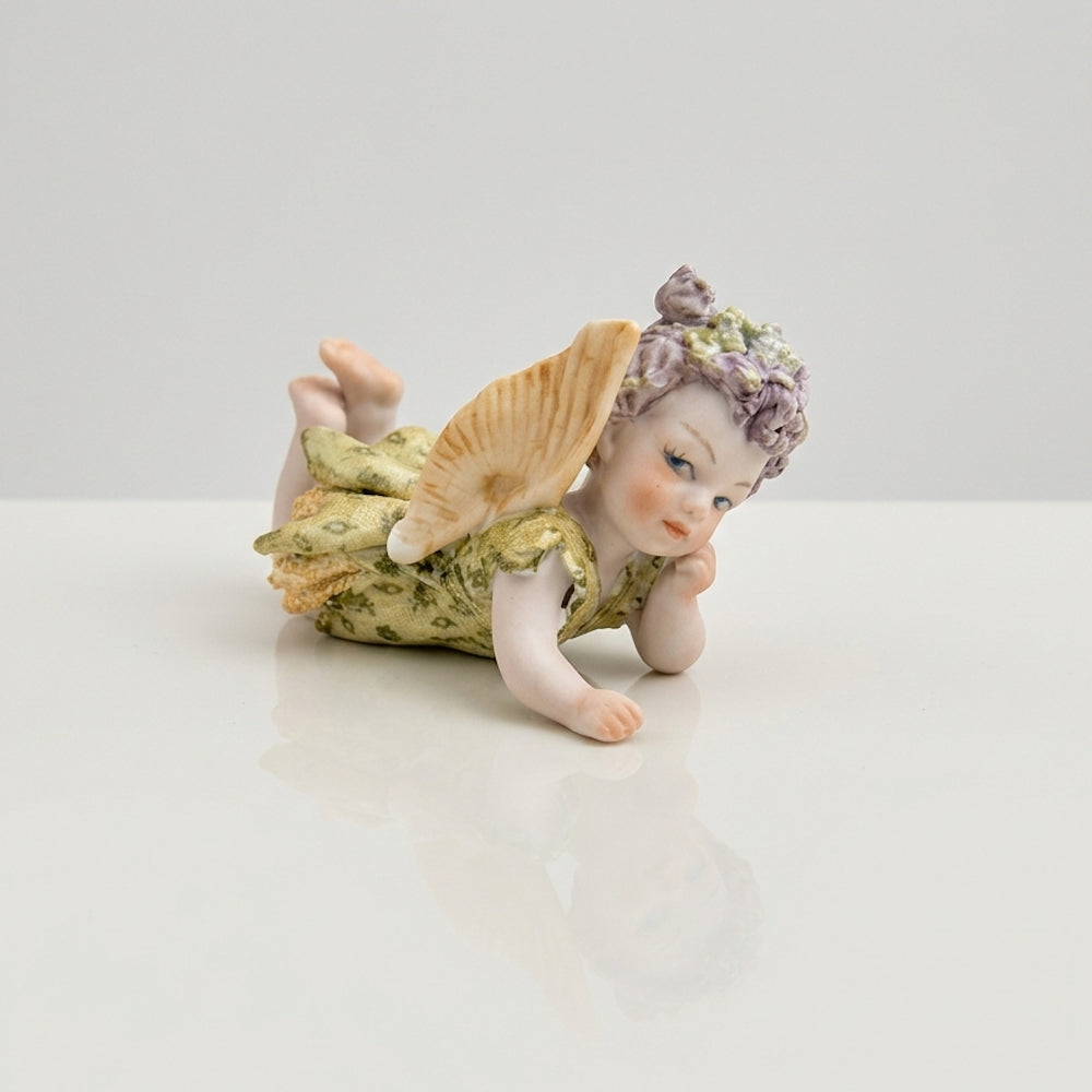 Sibania Statuina Ada Angelo Verde 9,5 cm