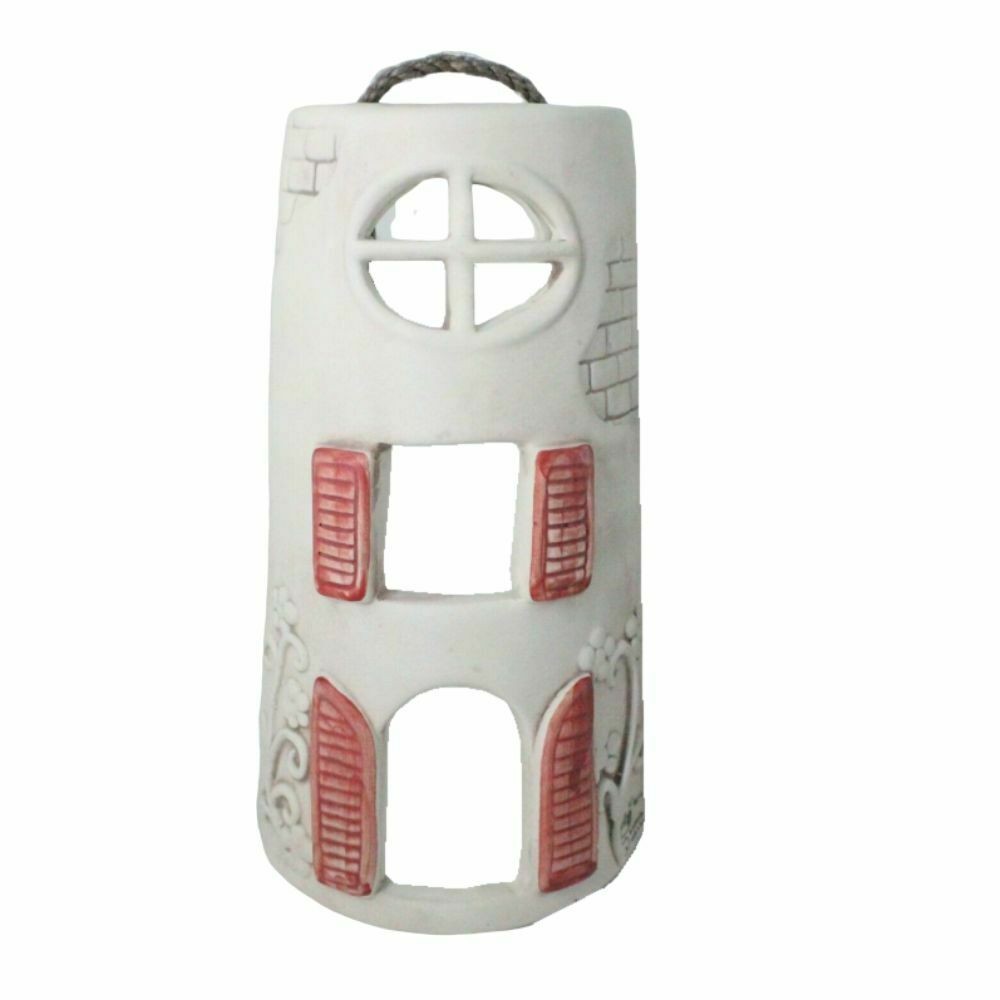 Spago Di Terra Finestra In Ceramica Mattonella Da Muro H18x9cm Decorativa Italy