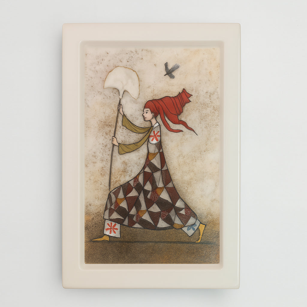 Terre di Scirocco – Quadretto New Love 17x24 cm in Ceramica Artistica