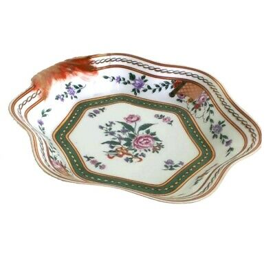 Vidal Made Portogallo Svuotatasche 20cm Centro Dipinto Mano In Porcellana Fine