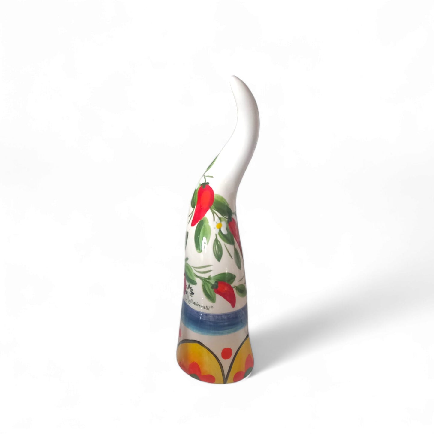 Gli Alberelli Corni in Capodimonte Dipinti a Mano - Limone Peperoncino e Vietri Made in Italy