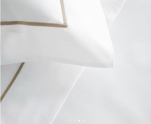 Completo letto Luxury in puro cotone con burdon mano-macchina