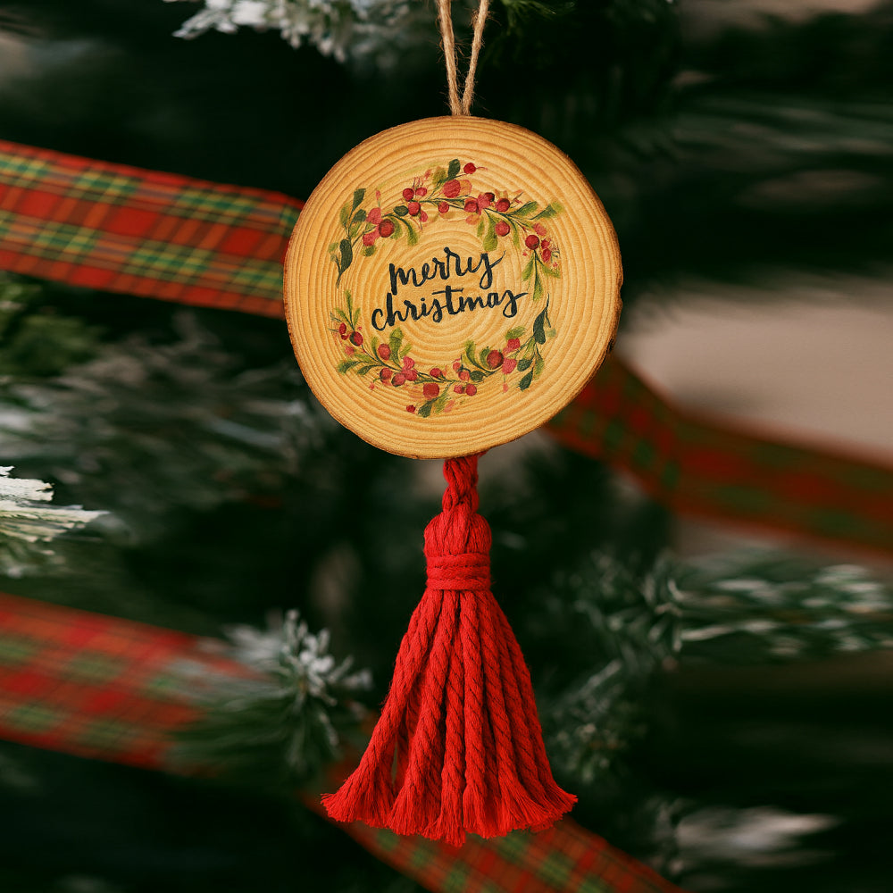 Noel Decorazioni Albero Corteccia Naturale 8/10 cm