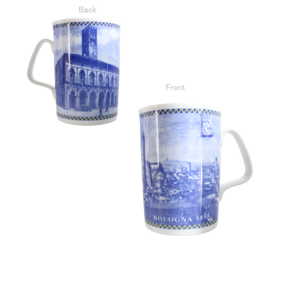 Tendenze Tazza Mug H.10,5 Cm In Porcellana Fine Decoro Grand Italia nel 1800 Città