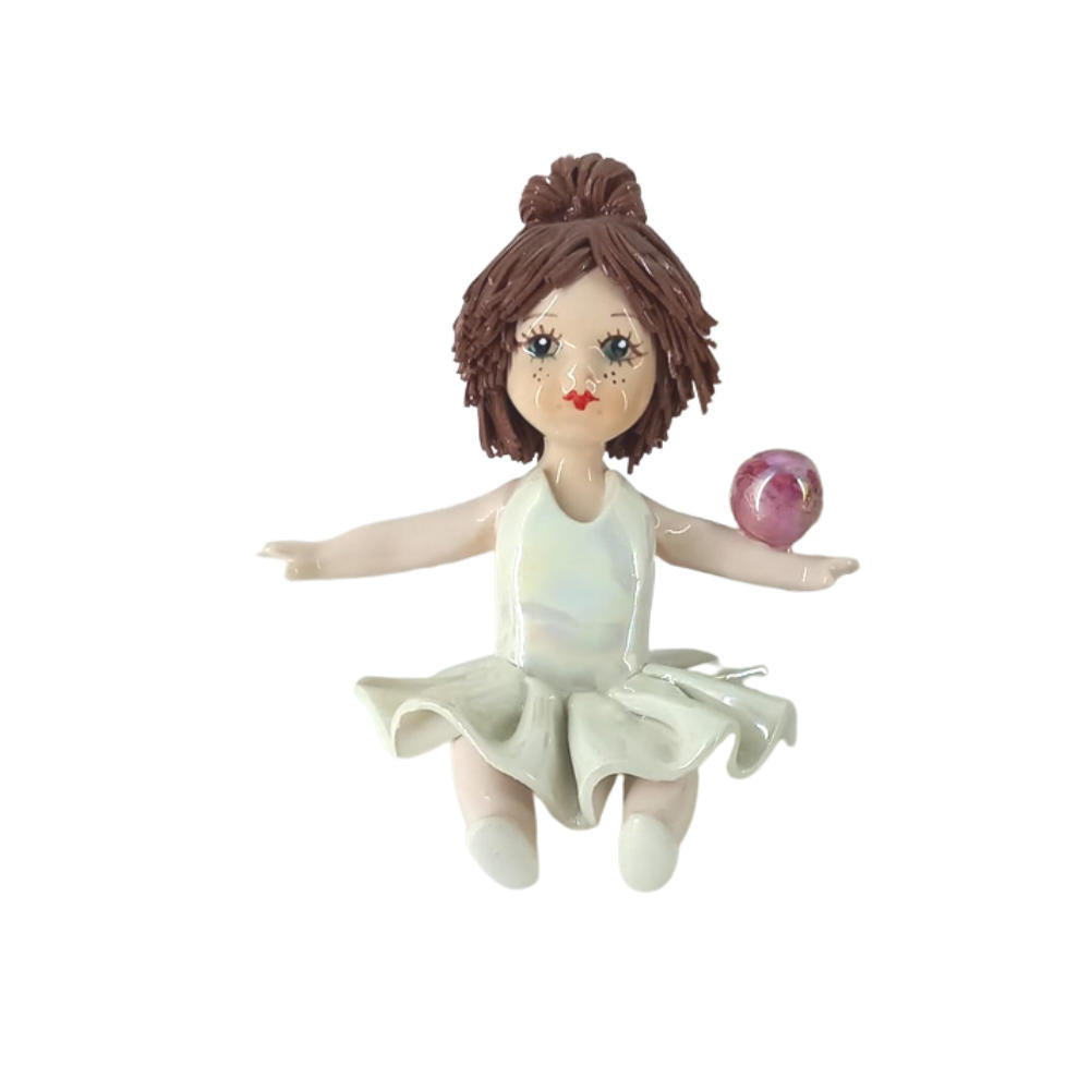 Zampiva Statua Ballerina Danza Artistica H.9 Cm Statuina In Porcellana Fine Made In Italy 04