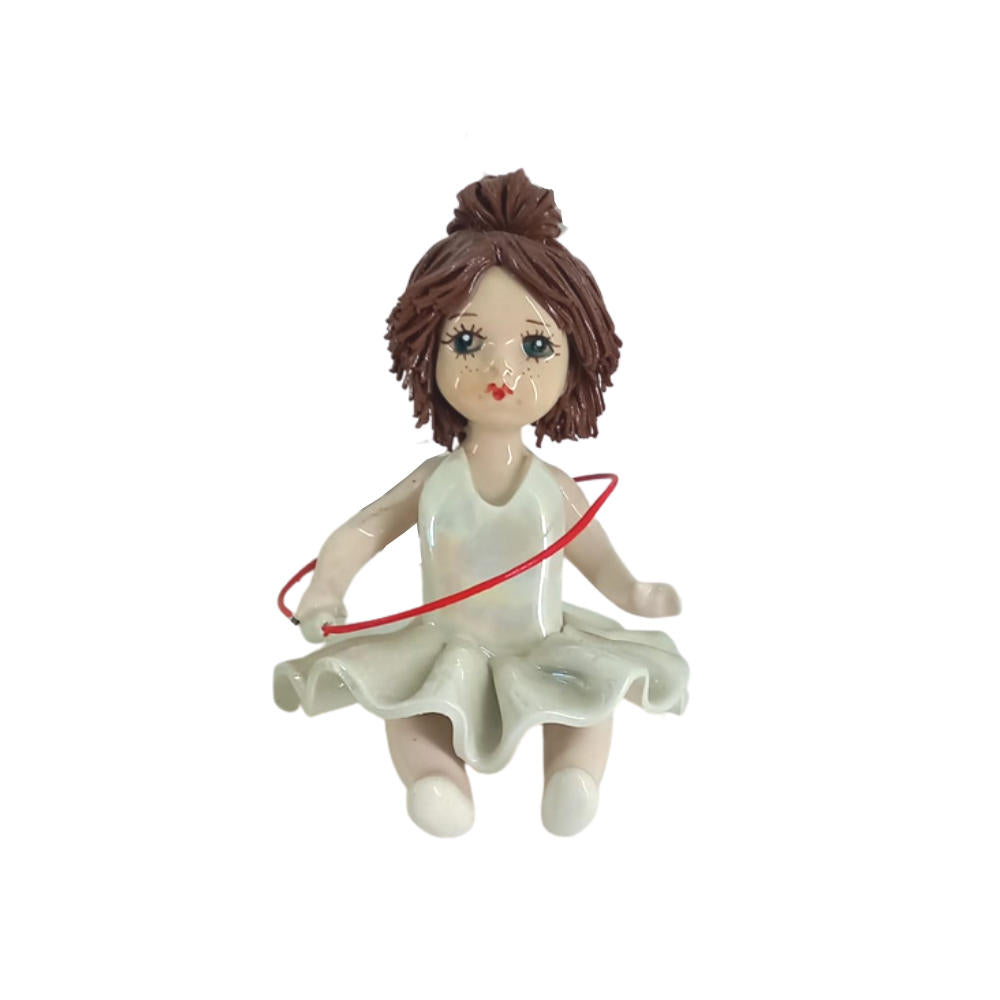 Zampiva Statua Ballerina Danza Artistica H.9 Cm Statuina In Porcellana Fine Made In Italy 01
