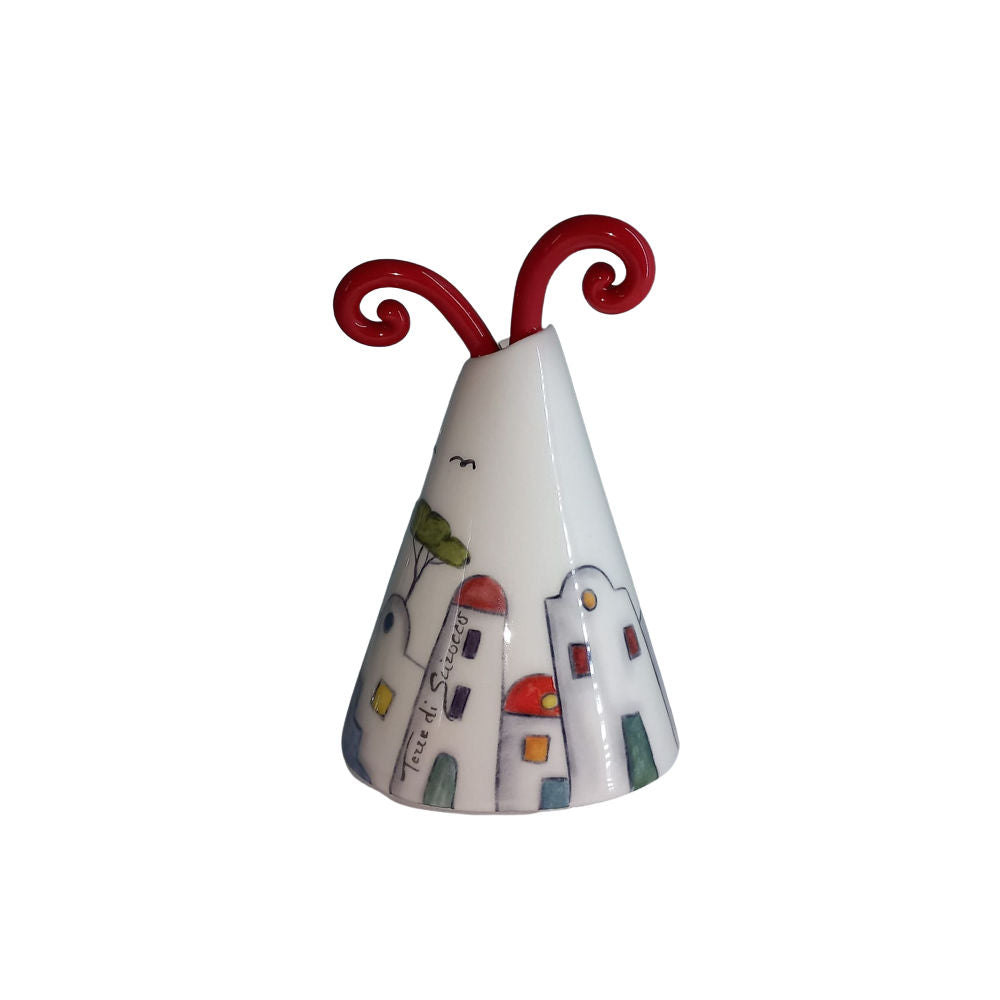 Terre di Scirocco Città di Pulcinella Colorata H.15 Cm