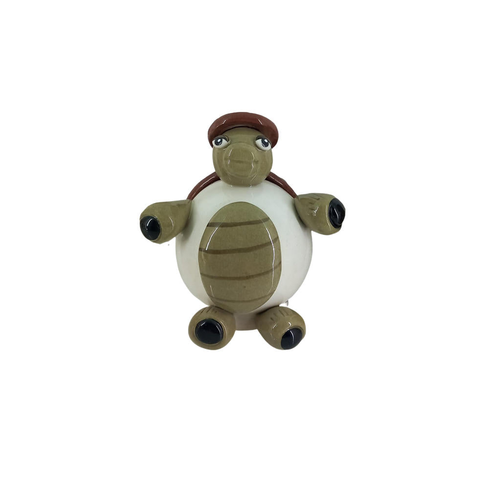 Zampiva Salvadanaio In Ceramica H.10 Cm Tartaruga Ceramica Made In Italy Turtle 91104