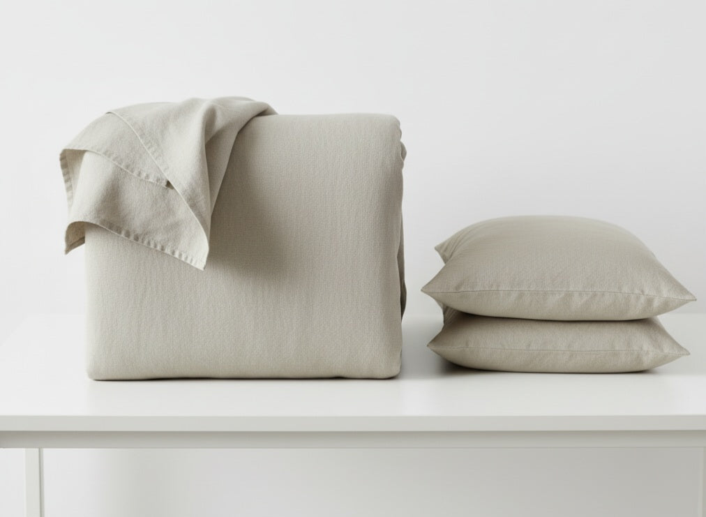 Copripiumino in cotone percalle – Tinta unita