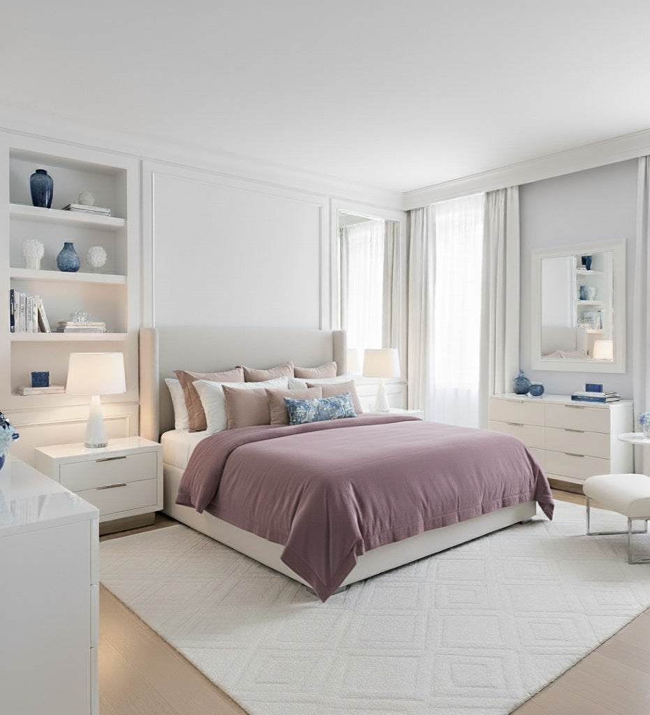 Copripiumino in cotone percalle – Tinta unita