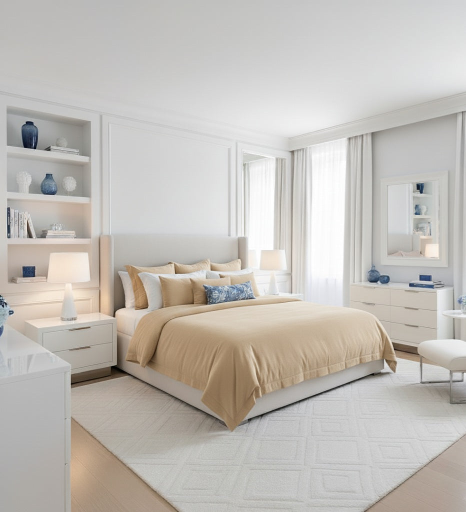 Copripiumino in cotone percalle – Tinta unita