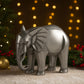 Mascagni Elefante Resina Argento 29,5x16,5x23 cm Decorativo
