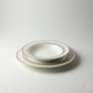 Noritake Westover Platinum Porcelain Dinner Plate / Soup Plate Set 
