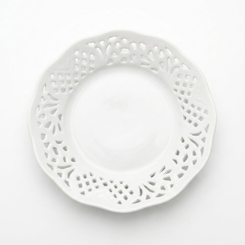 La Porcellana Bianca Piattino Traforato 14 cm Elegante