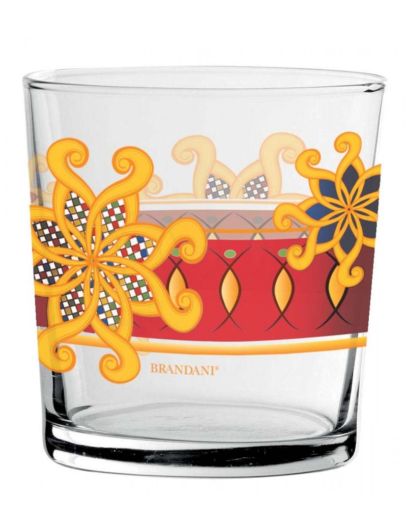 Brandani Set 6 pz Bicchiere Miami Colori Assortiti Vetro 52471