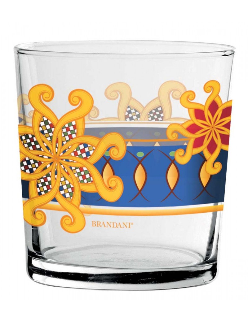 Brandani Set 6 pz Bicchiere Miami Colori Assortiti Vetro 52471