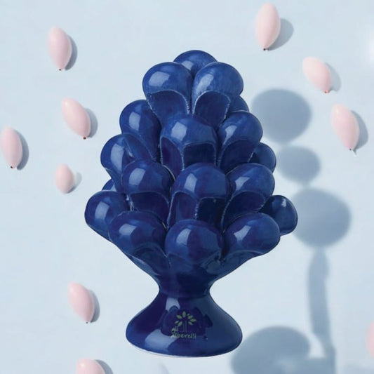 Alberelli Pigna Siciliane Blu in Capodimonte 7x10.5 Cm Made in Italy