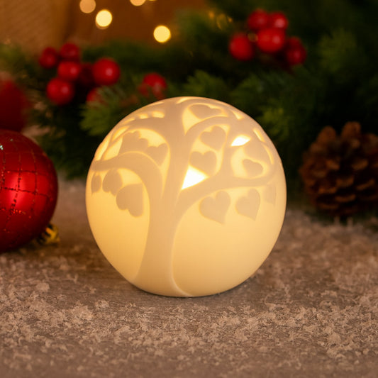 Albero della Vita Ilary Queen porcellana con LED H 14 cm

